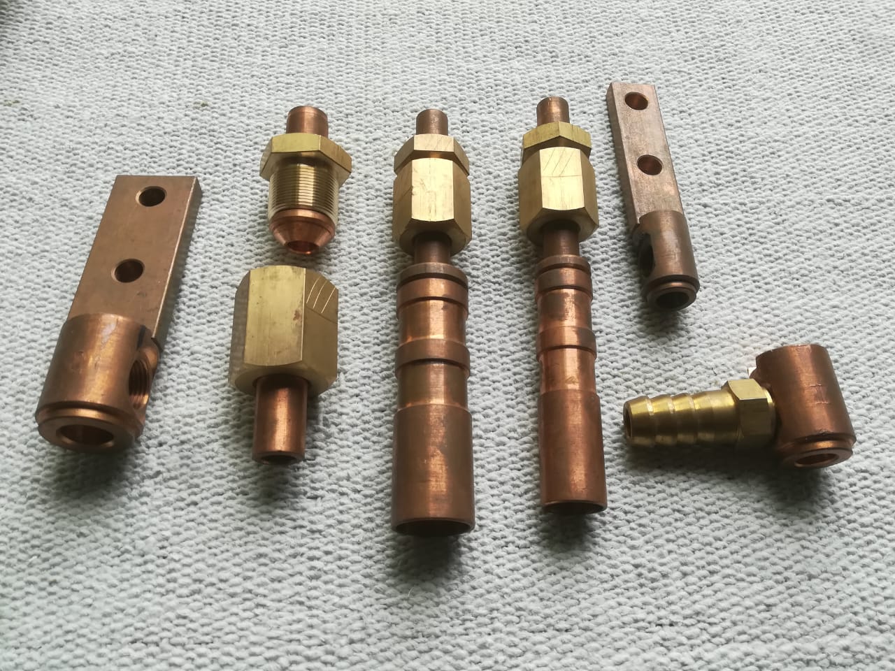Copper and brass machined fittings and adapters